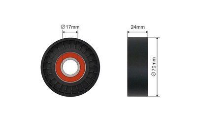 Ролик натяжний skoda fabia 1.4 99-03, 047903306c RNKSK000 RNK-SK-000 фото