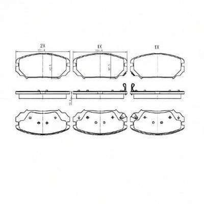 колодки гальмівні honda civic viii сѓр&micro;рґр&deg;рѕ (fd, fa) 1.8 (fd1, fd7) 09.2005 - 02.2012 hyundai/kia Q093-1018 фото