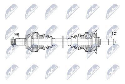 Піввісь зад лев BMW 5 f10 09-, 33207614289 NPWBM232 NPW-BM-232 фото